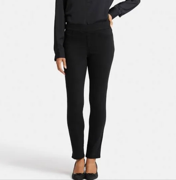 Not Your Daughter Jeans Coated Faux Leather Black Pebble Leggings Breath… - Picture 1 of 12